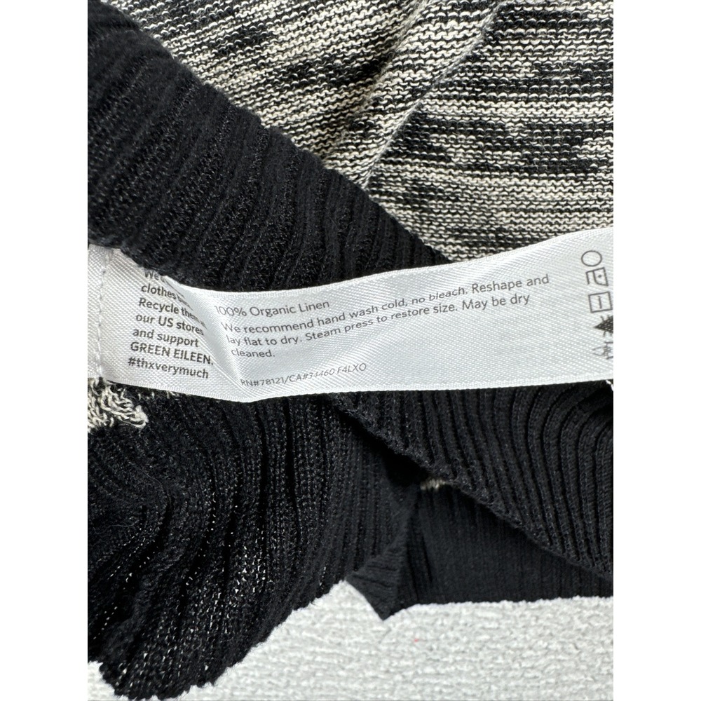 Eileen Fisher Sweater Womens MEDIUM Pull Over Long‎ Sleeve Organic Linen Career - Picture 6 of 11